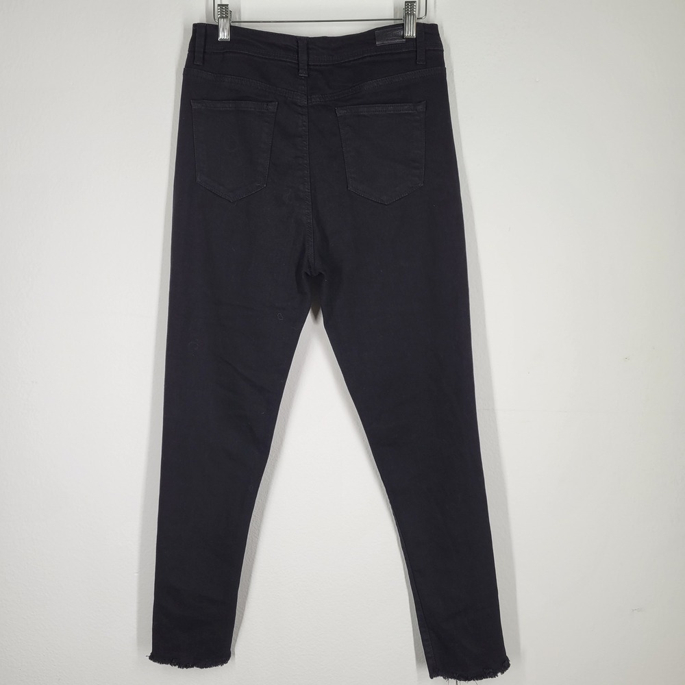 BLACK LABEL Cest Toi Womens Black High Waist Ankle Skinny Jeans Size 13 - Picture 3 of 8